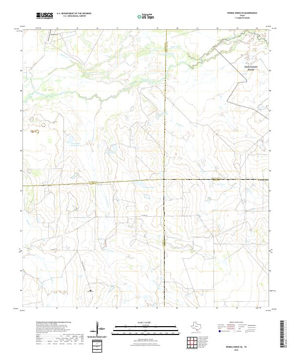 USGS Topographic Map – Piedra Creek SE