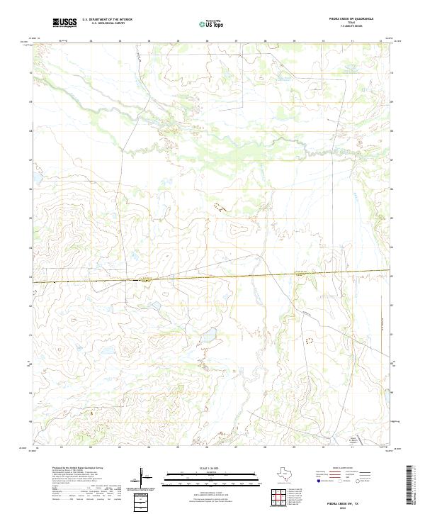 USGS Topographic Map – Piedra Creek SW