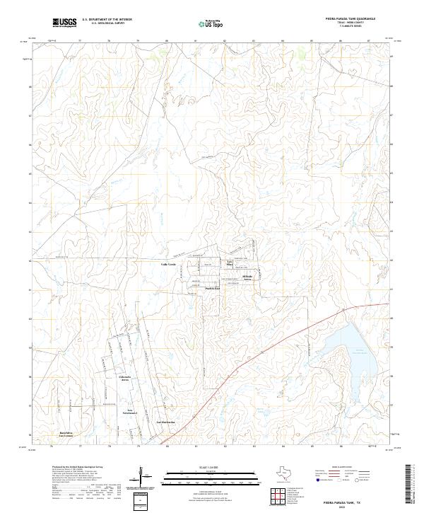 USGS Topographic Map – Piedra Parada Tank