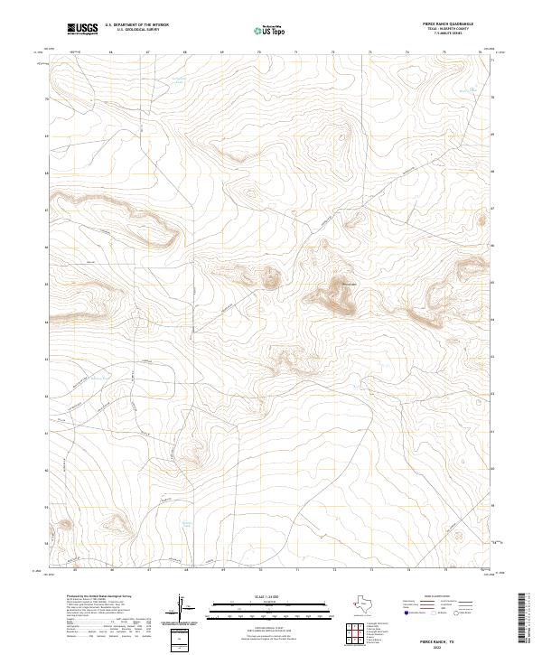 USGS Topographic Map – Pierce Ranch