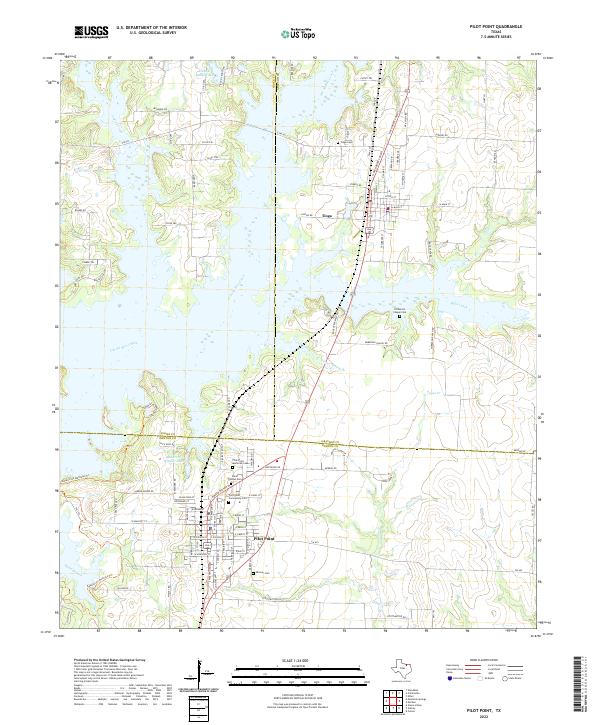 USGS Topographic Map – Pilot Point
