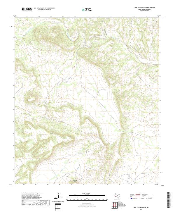 USGS Topographic Map – Pine Mountain East