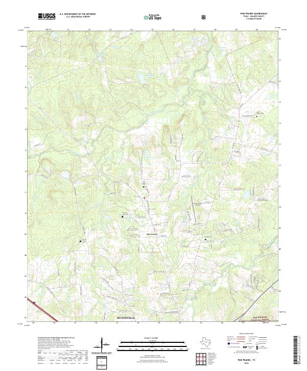 USGS Topographic Map – Pine Prairie
