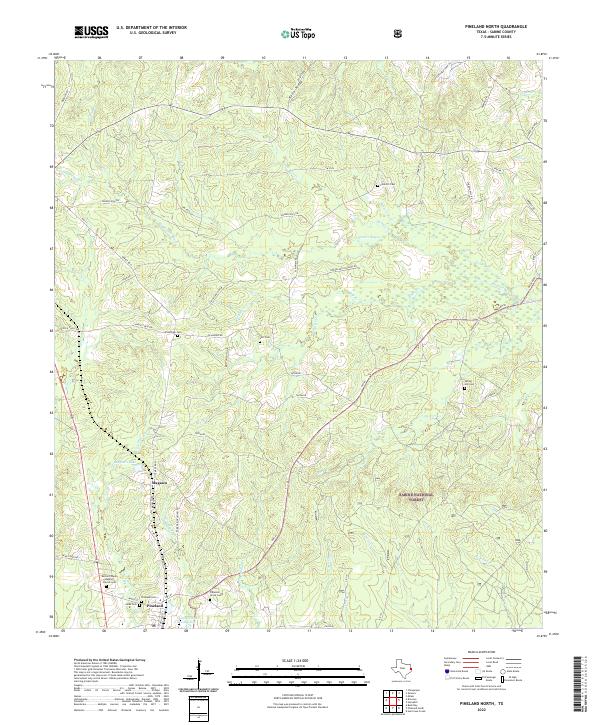 USGS Topographic Map – Pineland North