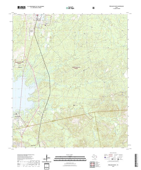 USGS Topographic Map – Pineland South