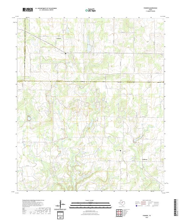 USGS Topographic Map – Pioneer