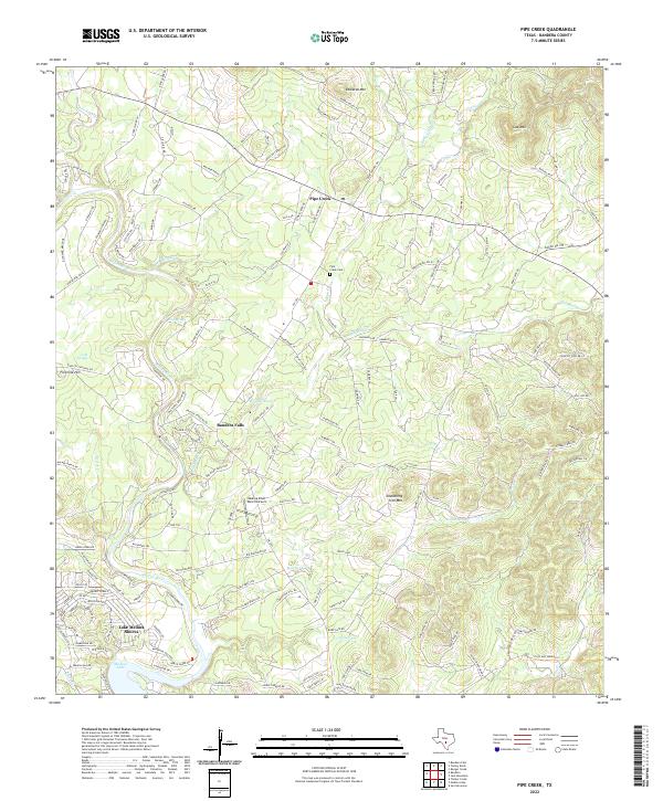 USGS Topographic Map – Pipe Creek