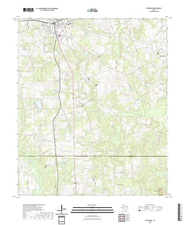 USGS Topographic Map – Pittsburg