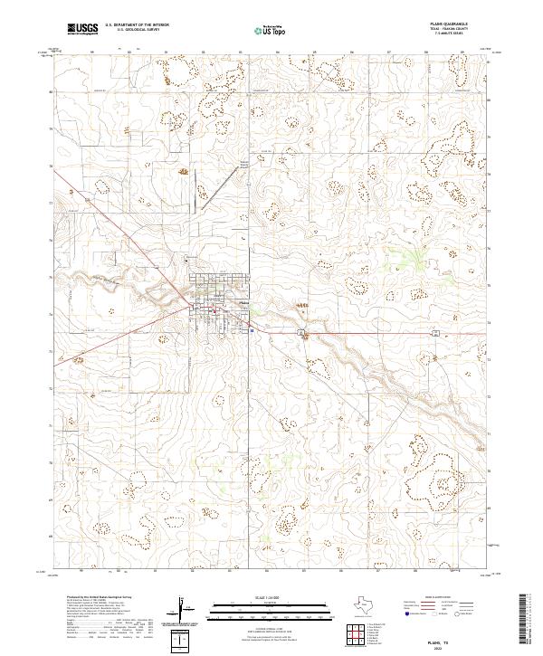 USGS Topographic Map – Plains