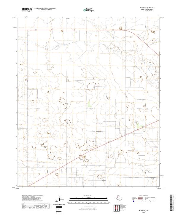 2022 Map of Plains NW, 2022 Print