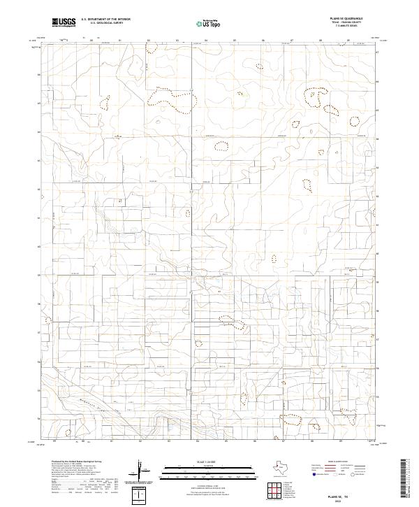 USGS Topographic Map – Plains SE