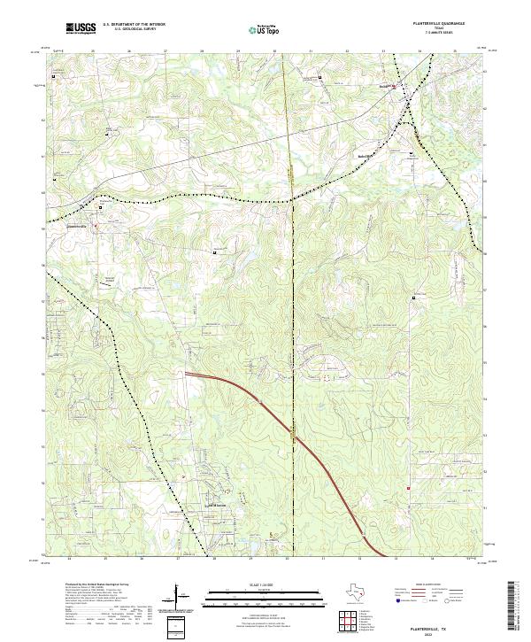 USGS Topographic Map – Plantersville