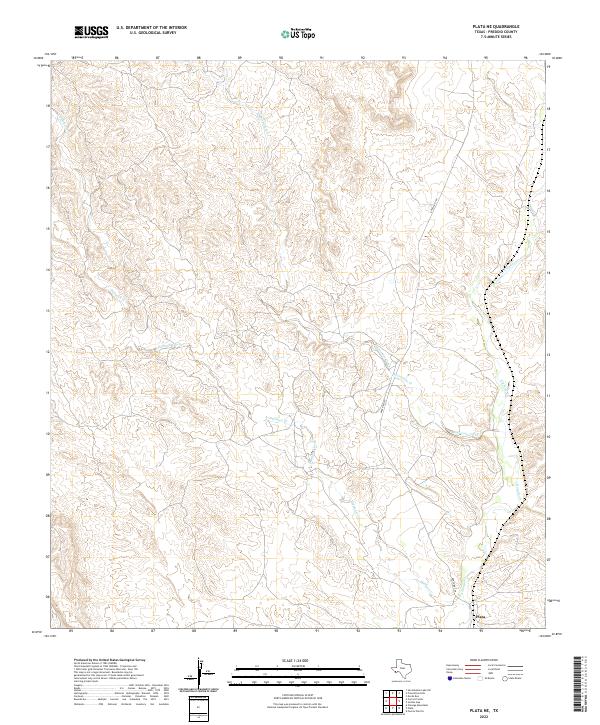 USGS Topographic Map – Plata NE
