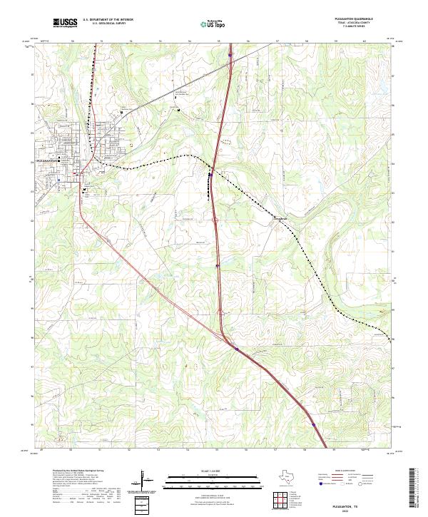 USGS Topographic Map – Pleasanton