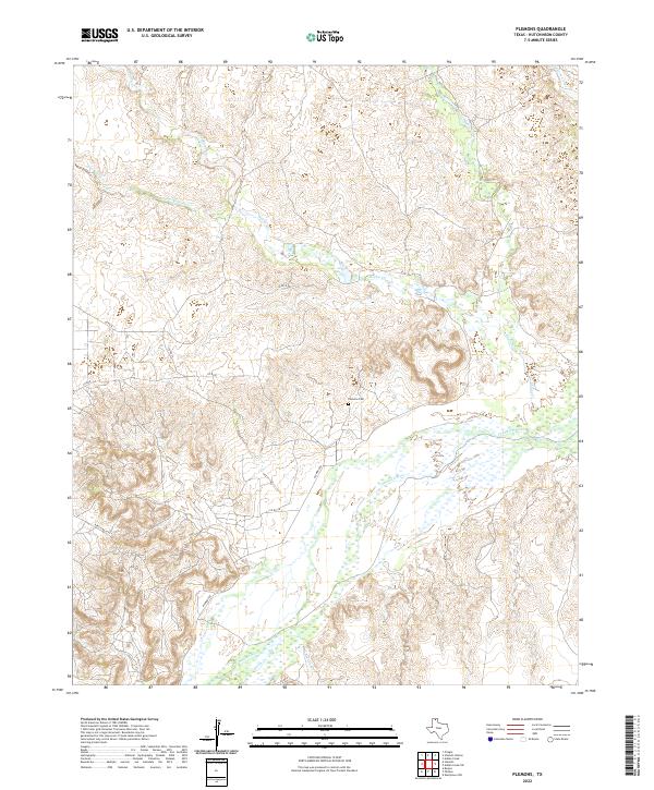 USGS Topographic Map – Plemons