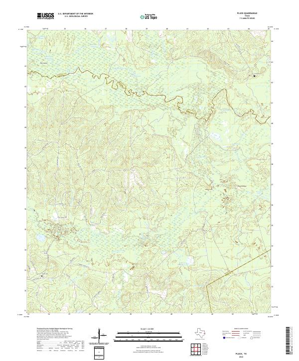 USGS Topographic Map – Pluck