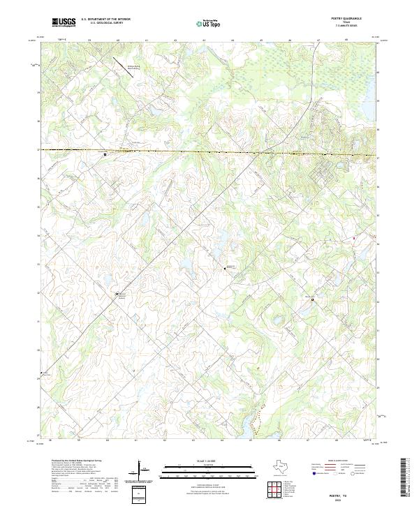 USGS Topographic Map – Poetry