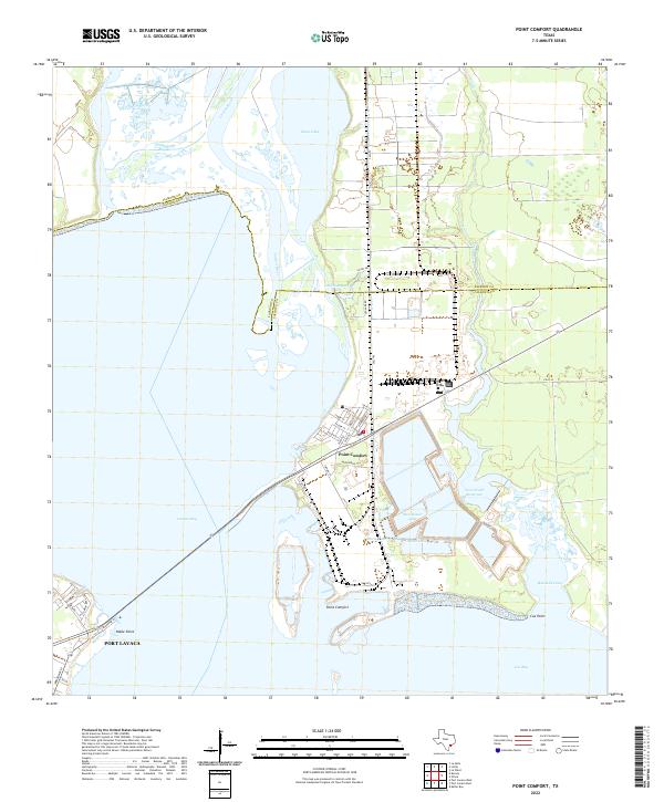 USGS Topographic Map – Point Comfort