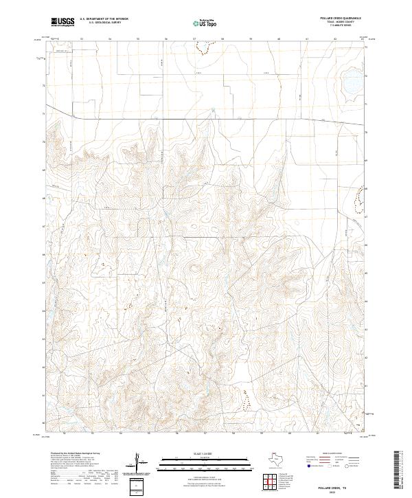 USGS Topographic Map – Pollard Creek