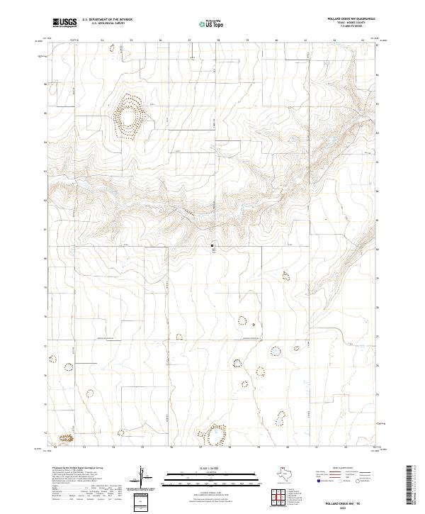 USGS Topographic Map – Pollard Creek NW
