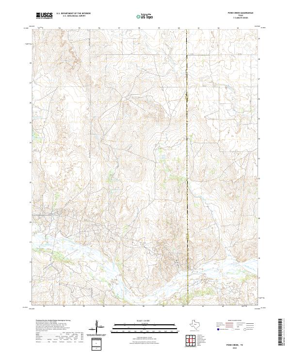 USGS Topographic Map – Pond Creek