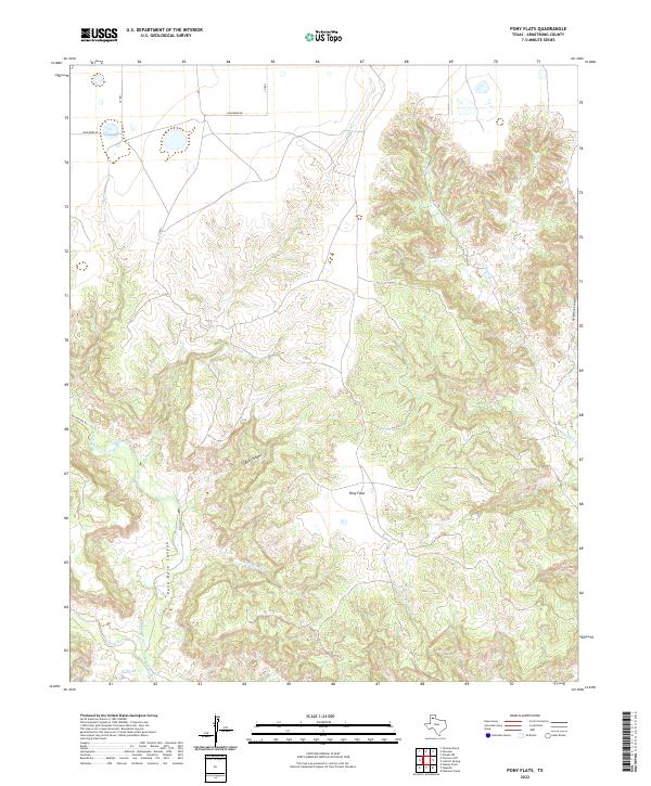 USGS Topographic Map – Pony Flats