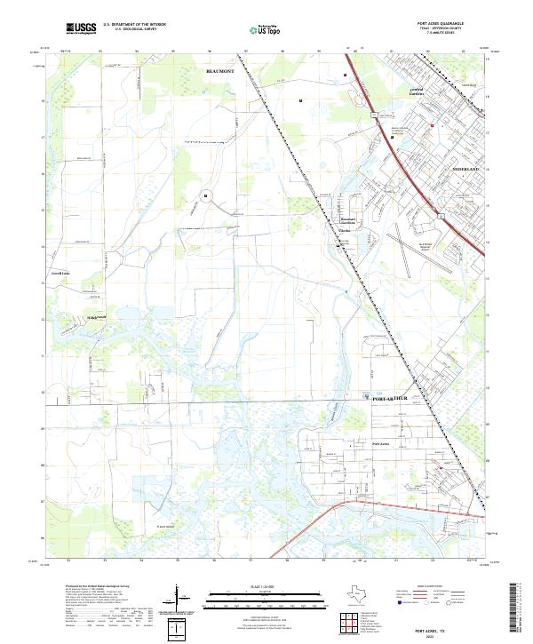 USGS Topographic Map – Port Acres