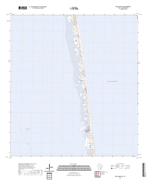 2025 Map of Port Isabel NW, 2025 Print