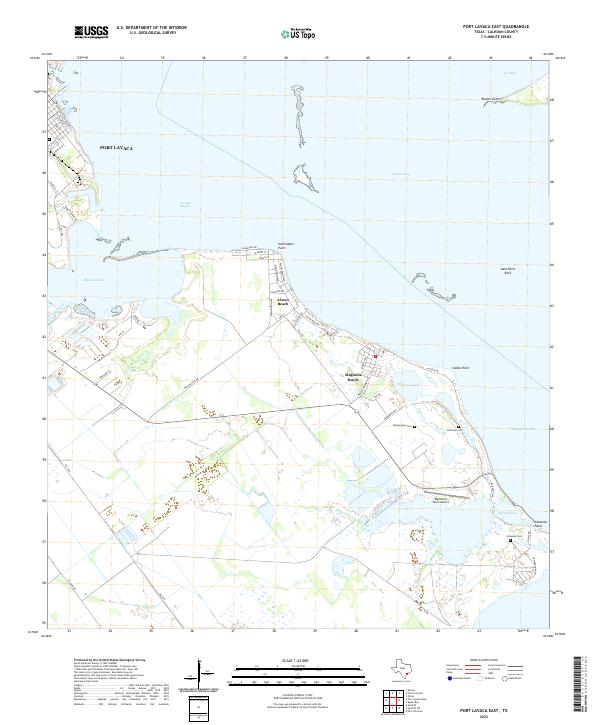 USGS Topographic Map – Port Lavaca East
