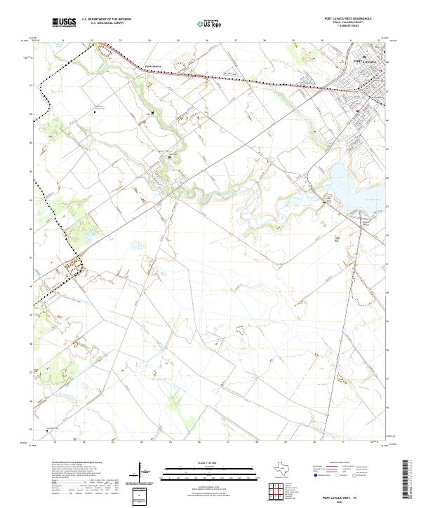 USGS Topographic Map – Port Lavaca West