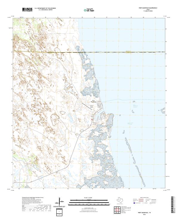 USGS Topographic Map – Port Mansfield