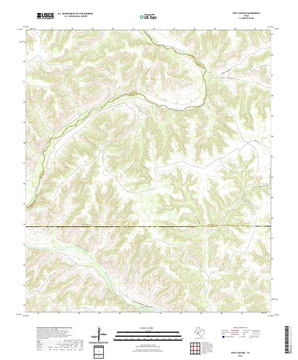 USGS Topographic Map – Post Canyon