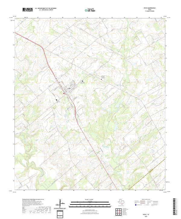 USGS Topographic Map – Poth