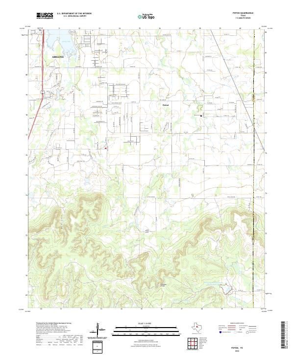 USGS Topographic Map – Potosi