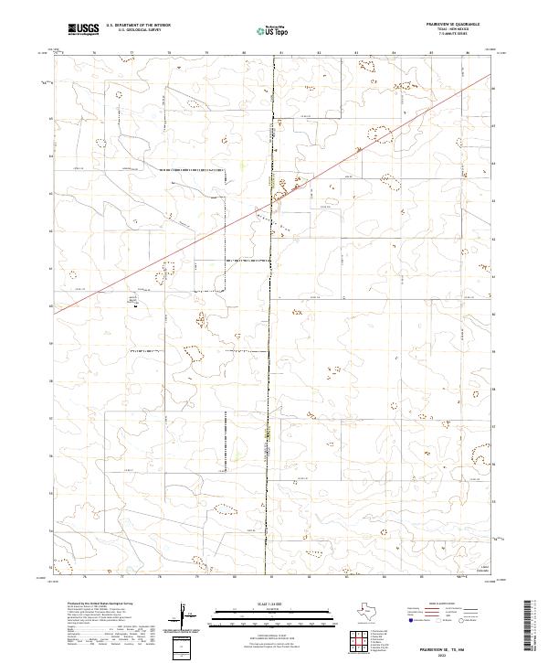 USGS Topographic Map – Prairieview SE