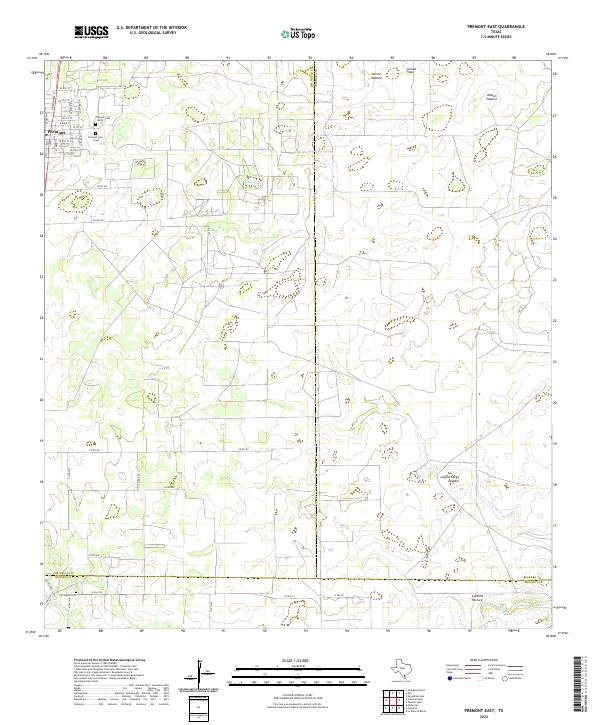 USGS Topographic Map – Premont East