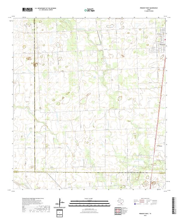 USGS Topographic Map – Premont West