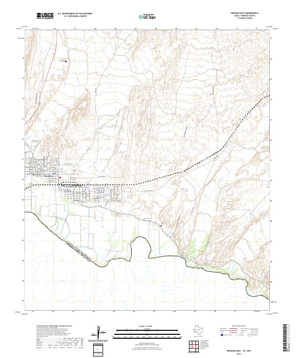 USGS Topographic Map – Presidio East