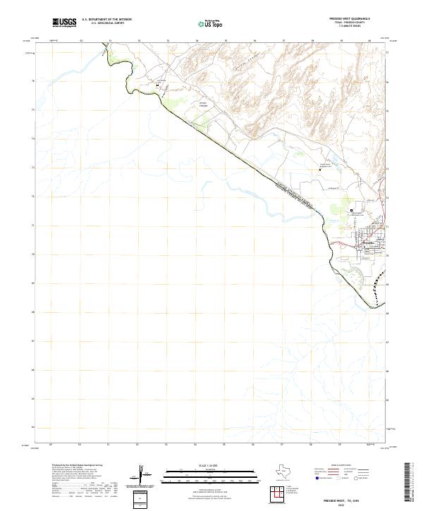 USGS Topographic Map – Presidio West