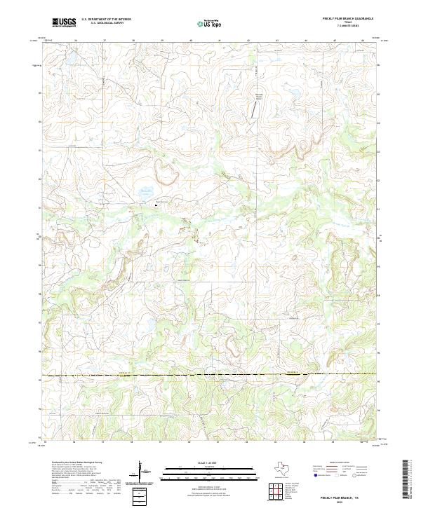 USGS Topographic Map – Prickly Pear Branch
