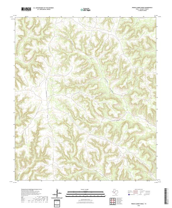 USGS Topographic Map – Prince Albert Draw