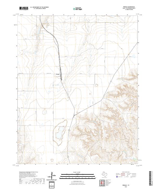 USGS Topographic Map – Pringle