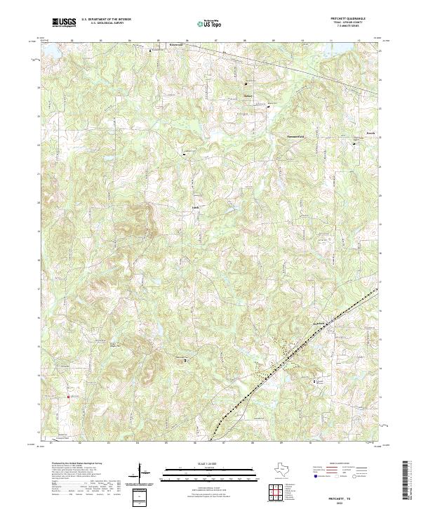 USGS Topographic Map – Pritchett