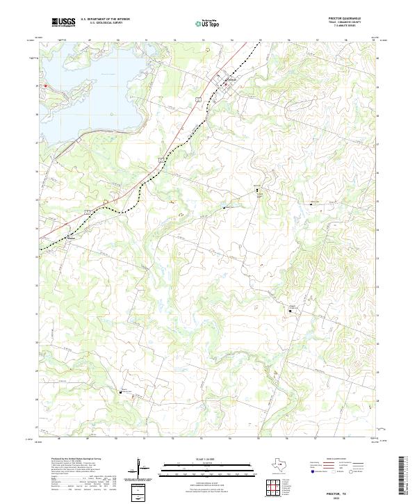 USGS Topographic Map – Proctor