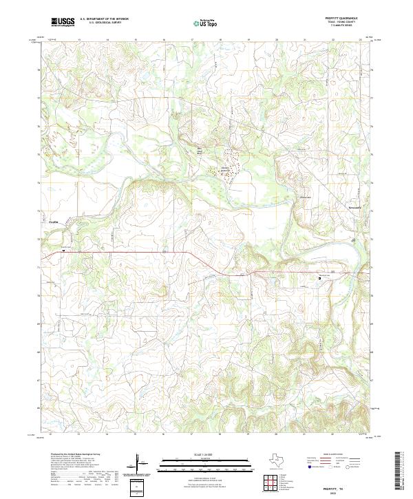 USGS Topographic Map – Proffitt