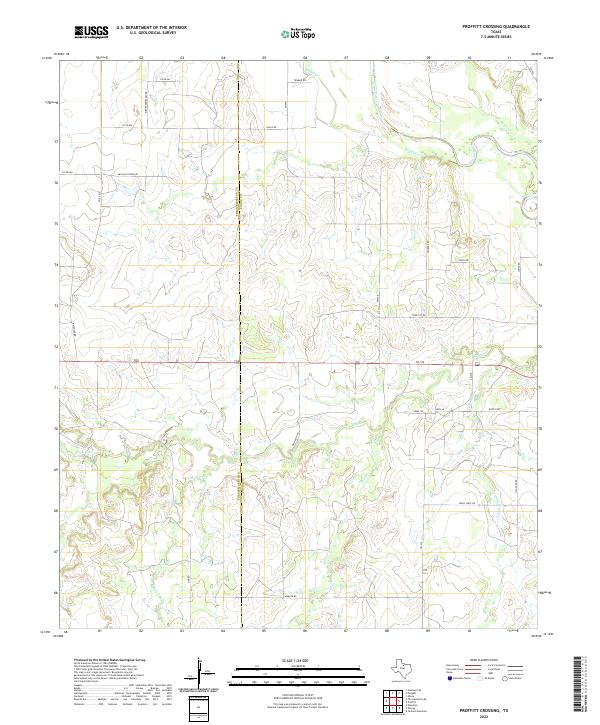 USGS Topographic Map – Proffitt Crossing