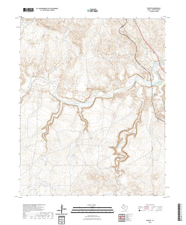USGS Topographic Map – Puente