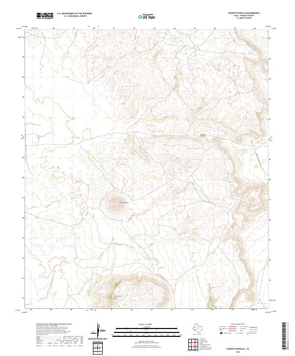 USGS Topographic Map – Puerto Potrillo