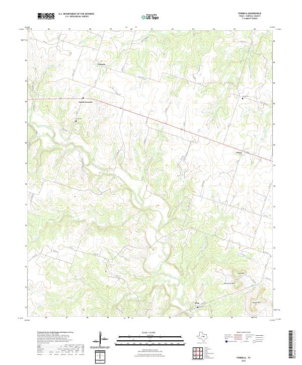 USGS Topographic Map – Purmela