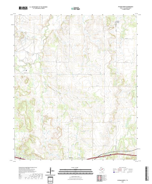 USGS Topographic Map – Putnam North